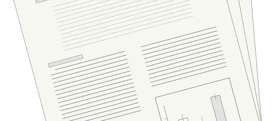 Picture of a scientific journal article template